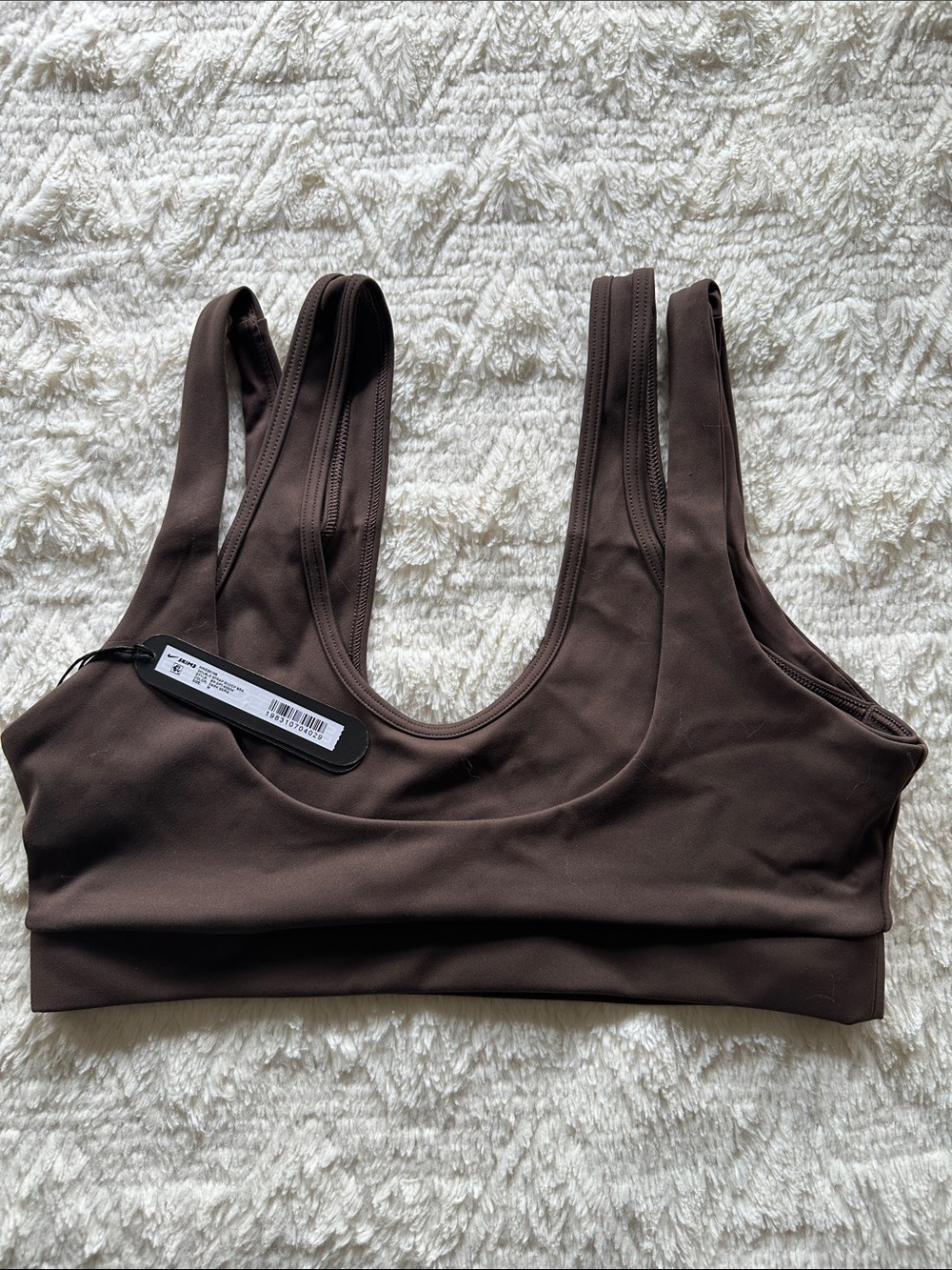 SKIMS NIKE Matte Double Strap Scoop Bra NWT